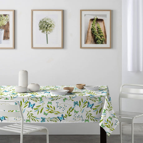 Mariposas Azul – Schöne abwaschbare Tischdecke mit blauen Schmetterlingen