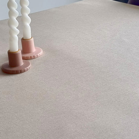 Metal Heller Sand – schöne abwaschbare Tischdecke mit Lurex, 150 cm breit