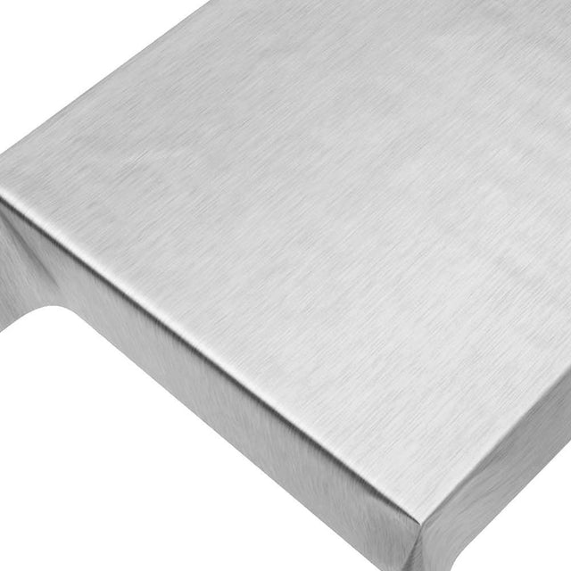 Wachstuch Tischdecke für Weihnachten, einfarbig in Metallic-Silber