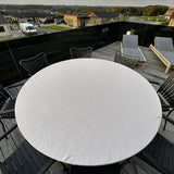 Morillo – Damastgewebte runde abwaschbare Tischdecke mit elastischem Rand