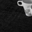 Morillo Luxxus Schwarz – jacquardgewebte abwaschbare Tischdecke, 180 cm breit