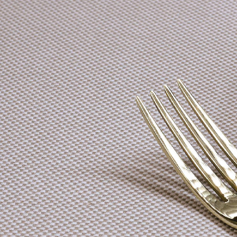 Morissot 180, einfarbig gewebte abwaschbare Tischdecke – Grau