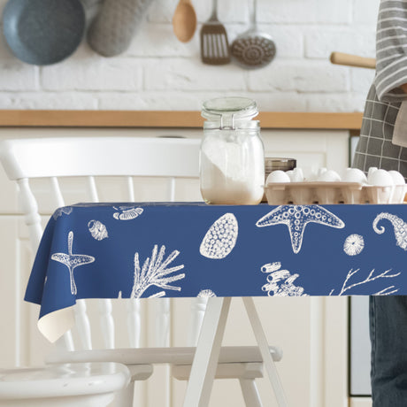Narius - Maritime Wachstuch Tischdecke mit vom Meer inspiriertem Design