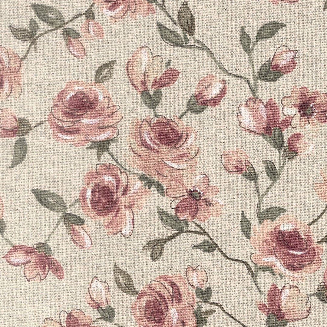 Natura Delle Rose di Fionda - Abwaschbare Tischdecke mit Kletterrosen, 160 cm