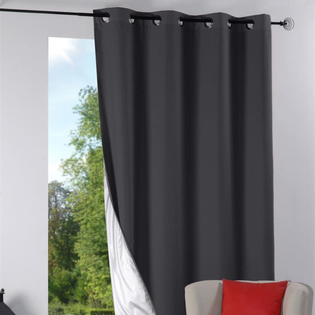 Nelson Anthrazit – Thermovorhang 135 x 240 cm