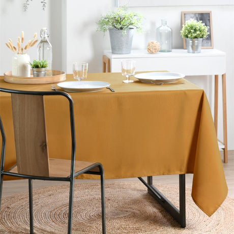 Nelson, einfarbige rechteckige Tischdecke mit Fleckschutz 145 x 300 cm - Currygelb