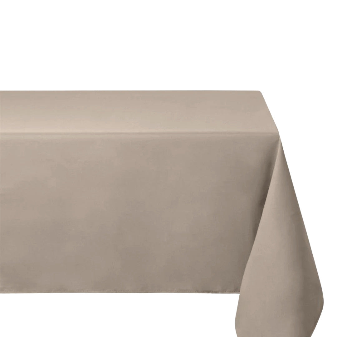 Nelson, einfarbige rechteckige Tischdecke mit Fleckschutz 145 x 300 cm – Leinenfarben