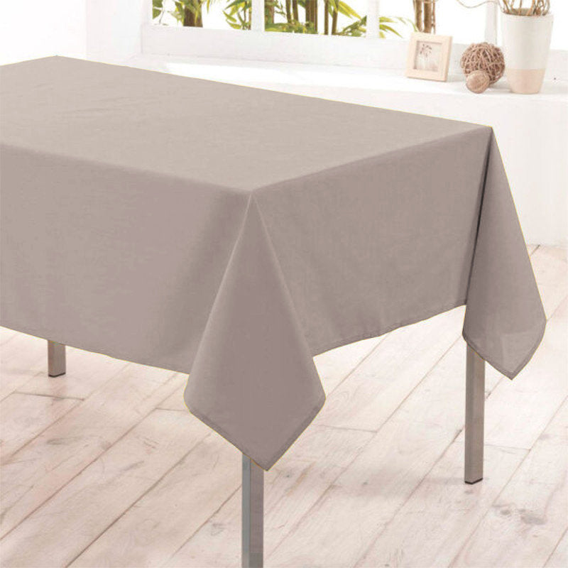Nelson, einfarbige rechteckige fleckabweisende Tischdecke 145 x 300 cm - Mastic