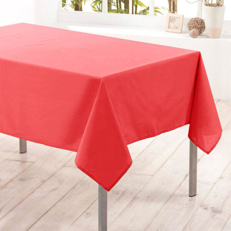 Nelson, einfarbige rechteckige Tischdecke mit Fleckschutz 145 x 300 cm – Koralle