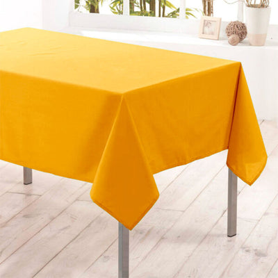 Nelson, einfarbige rechteckige fleckabweisende Tischdecke 145 x 300 cm - Gelb
