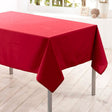 Nelson, einfarbige rechteckige Tischdecke, fleckabweisend, 145 x 300 cm – Rot