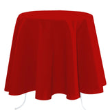Nelson, einfarbige runde Stoff Tischdecke Ø 180, Rot
