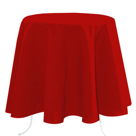 Nelson, einfarbige runde Stoff Tischdecke Ø 180, Rot