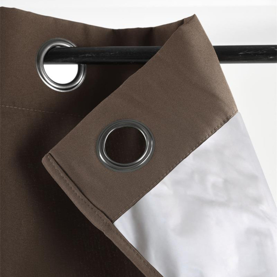 Nelson Taupe – Thermovorhang 135 x 240 cm, Ecke