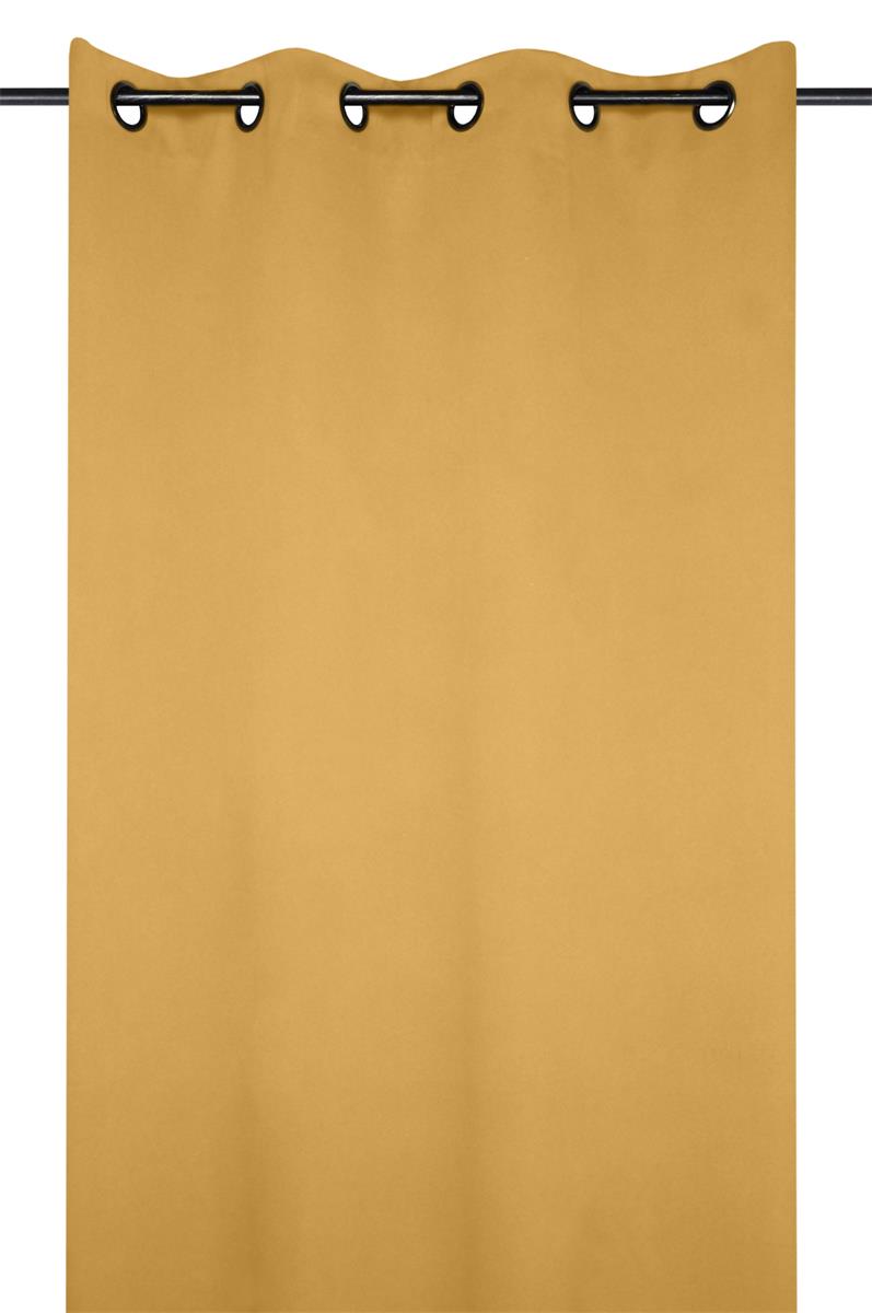 Notte Senfgelb – Verdunkelungsvorhang 135 x 250 cm, Ambienteaufnahme
