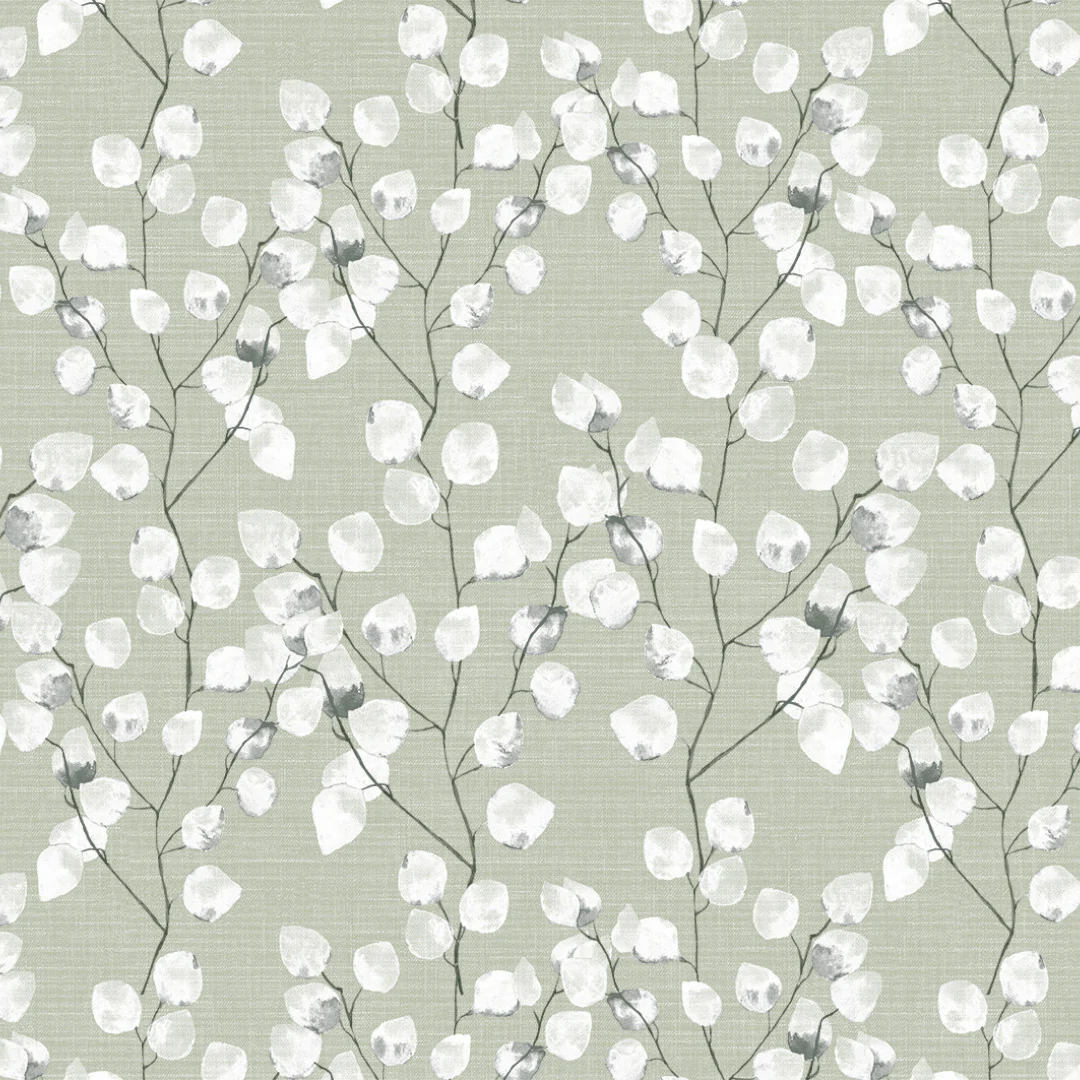 Nova Green - Runde Wachstischdecke mit Gummizug, Muster