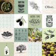Olive – Wachstuch Tischdecke mit Oliven und Olivenöl