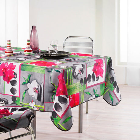 Orchidee, fleckabweisende Tischdecke - 150 x 240 cm