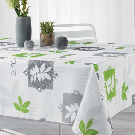 Organis Grün, Tischdecke mit Fleckschutz - 150 x 240 cm