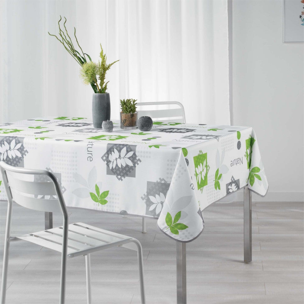 Organis Grün, Tischdecke mit Fleckschutz - 150 x 240 cm