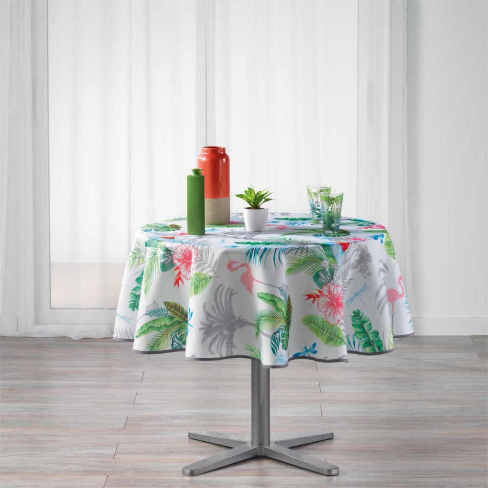Paradizio Weiß Ø 180 cm, runde fleckabweisende Tischdecke