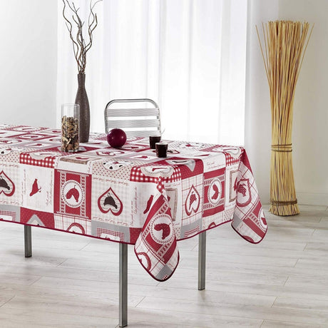 Patch Cocotte 150 x 200 cm, rechteckige fleckabweisende Tischdecke, Ambienteaufnahme