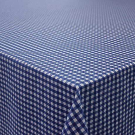 Patinir, karierte abwaschbare Tischdecke blau/weiß – 180 cm breit