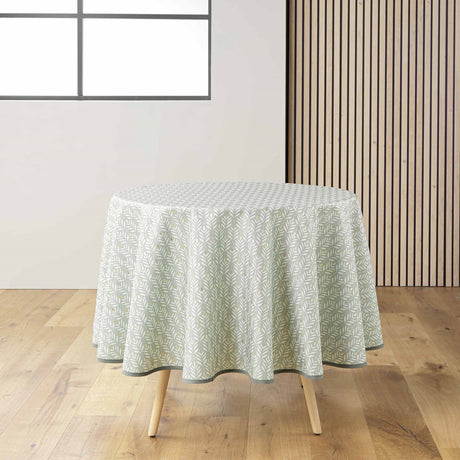 Piana Sage Ø 180 cm, runde fleckabweisende Tischdecke