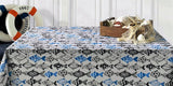 Poussin, abwaschbare Tischdecke mit Fischen, 140 cm breit