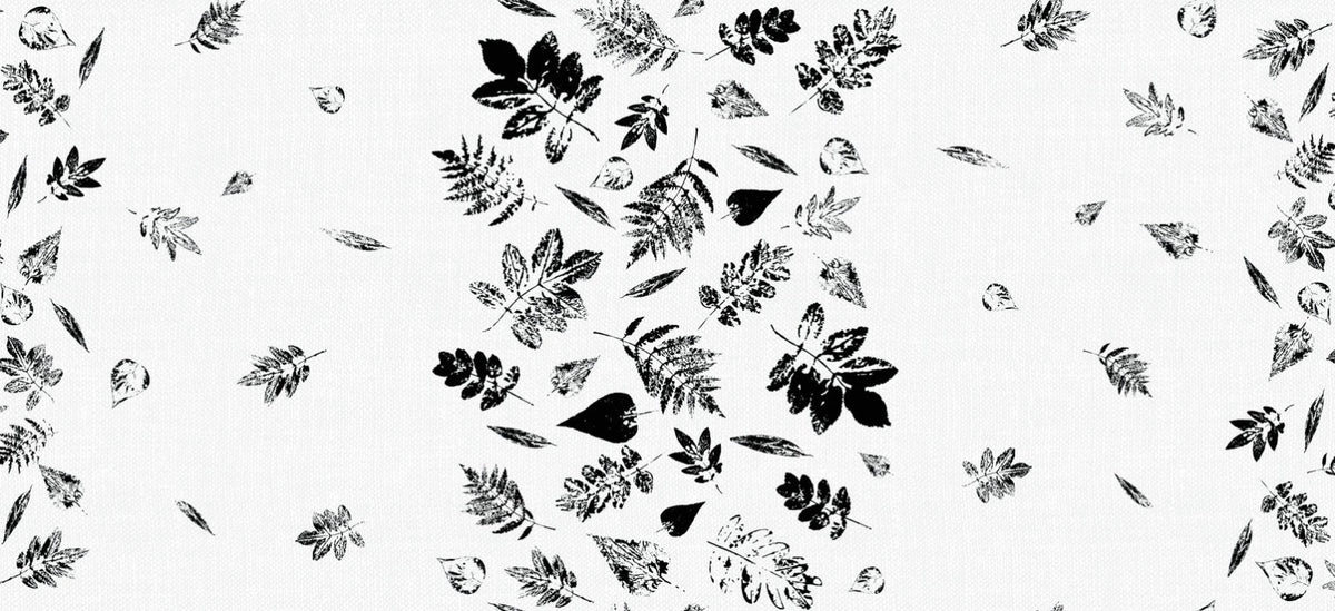 Printia – Elegante Wachstuch Tischdecke mit botanischem Muster, Musteraufnahme