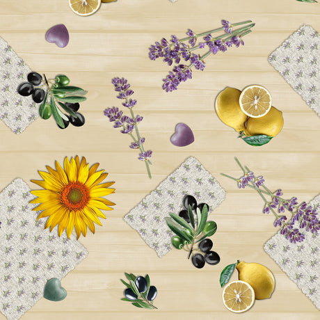 Provence-Erinnerungen – farbenfrohe und spannende französisch inspirierte Wachstuch Tischdecke