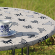 Rego - Runde abwaschbare Tischdecke mit Gummizug