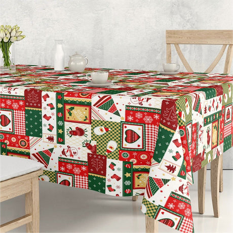 Reno Fra alle os til alle jer – Abwaschbare Weihnachtstischdecke
