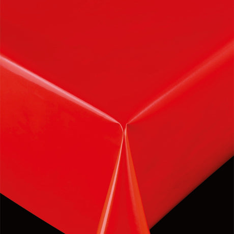 Trend Uni Rot – einfarbige PVC-freie Wachstuch Tischdecke