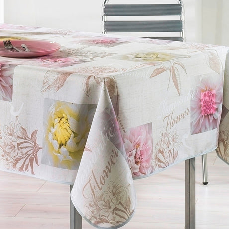 Romantic Flower, fleckabweisende Tischdecke - 150 x 240 cm