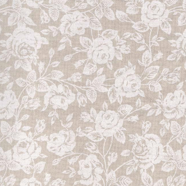 Rose Bianche - Abwaschbare Tischdecke mit schönen weißen Rosen