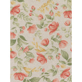 Roselia – Abwaschbare Tischdecke in Leinenoptik mit romantischen Blumen, Muster