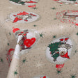 Abwaschbare Weihnachtstischdecke – Rudolf mit sehr großem rotem Herz