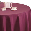 Gastro Aubergine Ø 200 cm, runde Damast Tischdecke