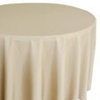 Gastro Champagner Ø 220 cm, runde Damast Tischdecke