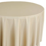 Gastro Champagner Ø 180 cm, runde Damast Tischdecke