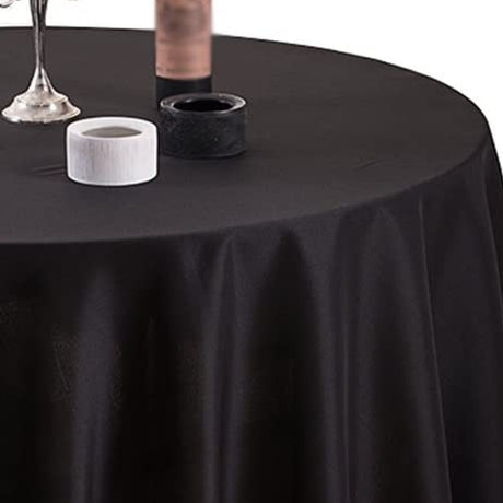 Gastro Schwarz Ø 160 cm, runde Damast Tischdecke