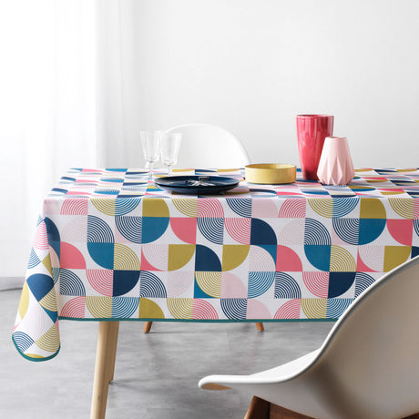 Rythmo Pink 150 x 240 cm, rechteckige Tischdecke mit Fleckschutz
