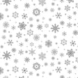 Tischfolie transparent für Weihnachten - Silberschnee auf klarer Folie