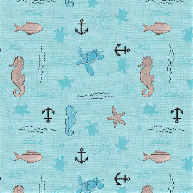 Sailors Lament - Wachstuch Tischdecke mit maritimen Motiven
