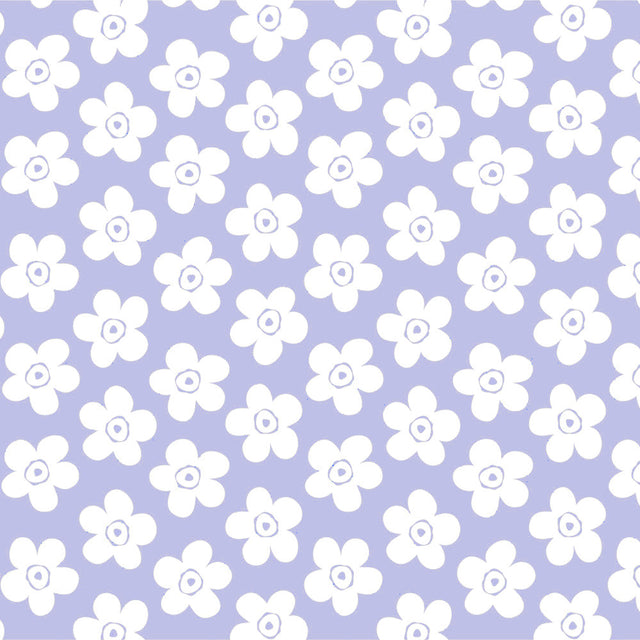 Lola Wachstuch Tischdecke – Small Big Flower Lavender