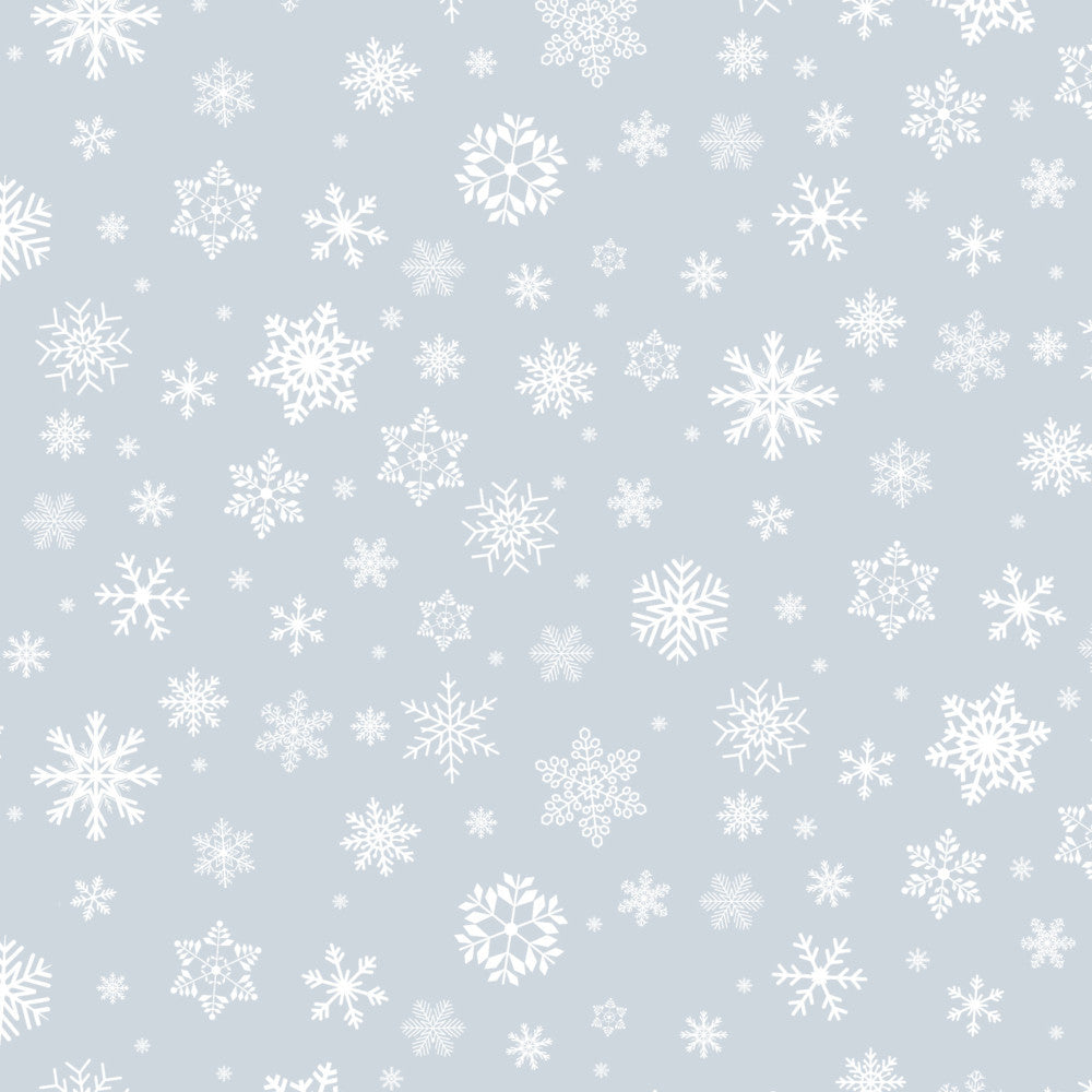 Weihnachts-Tischfolie transparent - Snow-White auf klarem Kunststoff