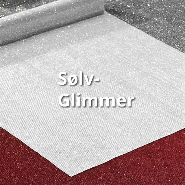 Tischläufer Glimmer / Dinner for 2, 35 x 140 cm - Silber