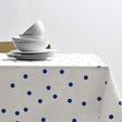 Solaris Royal Blue - Södahl abwaschbare Tischdecke aus 100% Baumwolle mit rutschfester Unterseite