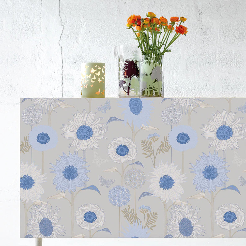 Sunflower Bel Air - Notes by Susanne Schjerning - Abwaschbare Tischdecke mit rutschfester Unterseite